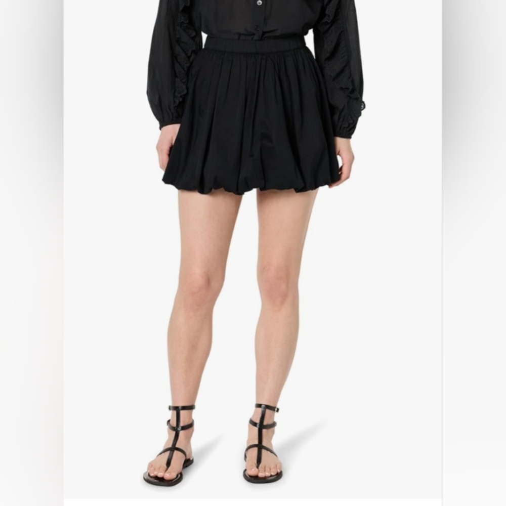 The Drop Womens Lillie Bubble Hem Mini Skirt , Cotton Sz M NWT
